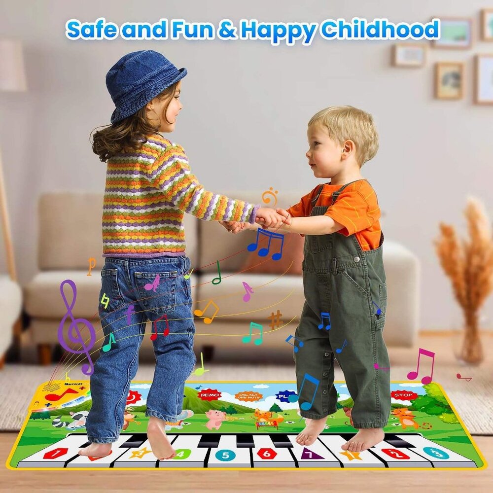 Children's Piano Music Blanket Interactive Early Education Dance Mat Toys1 Mat